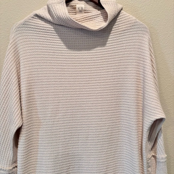 We The Free Oversized Waffle Knit Top, XS, Cream,Boho School Work Casual Weekend - Picture 4 of 9